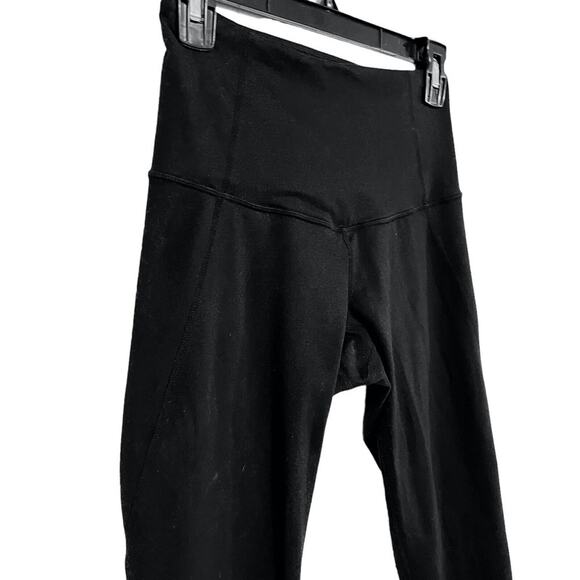 ZELLA Black Cropped Skinny Pull On Workout Athletic Stretch Knit Leggings S - Picture 5 of 16